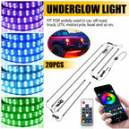 LED Underglow Double Row Strip Lights for Car (RGB)