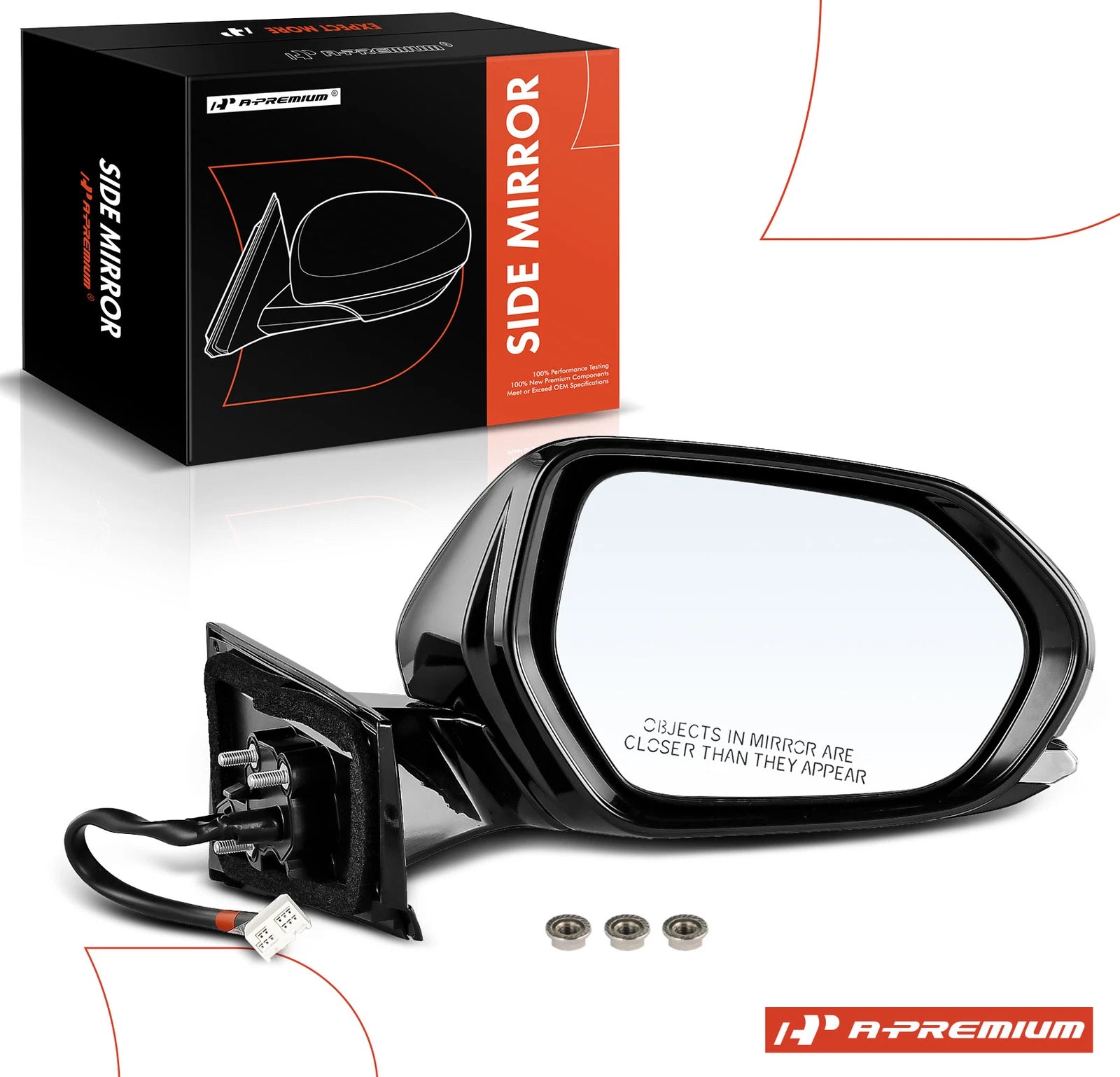 Passenger Power Mirror with Manual Folding for Honda Accord (2023-2024)