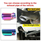 Universal Stainless Steel Round Exhaust Pipe Tail Muffler Tip