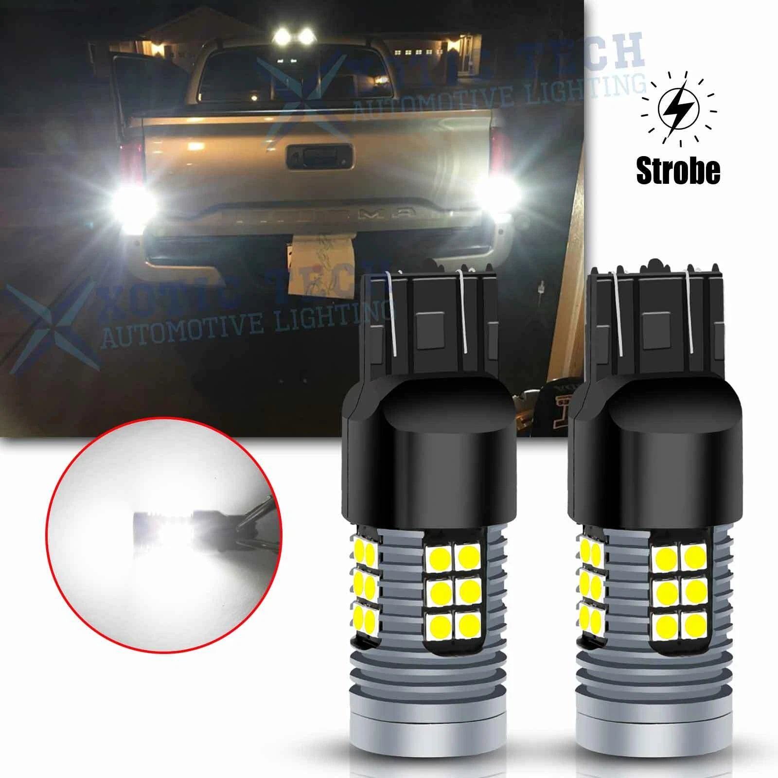 7440 LED Strobe Flash Backup Reserve Light Bulb for Ram 1500 2500 3500 (2013–2019)