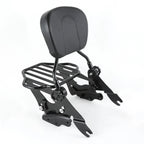 Sissy Bar Luggage Rack & Docking for Harley Touring (2009–2013) Black