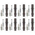 NGK 8 Iridium IX Spark Plugs & Denso Coil Boots Kit for Ford F-150 (1997–2003)