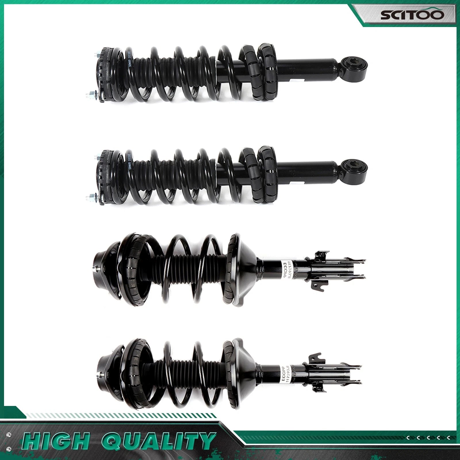 Set of 4 Front Struts & Rear Shocks for Subaru Legacy (2003–2004)