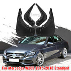 4x Mud Flaps Splash Guard for Benz C-Class W205 Sedan (2015–2018)