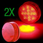 2X 2.5" Round LED Side Marker Clearance Light for Trailer (13 LEDs)
