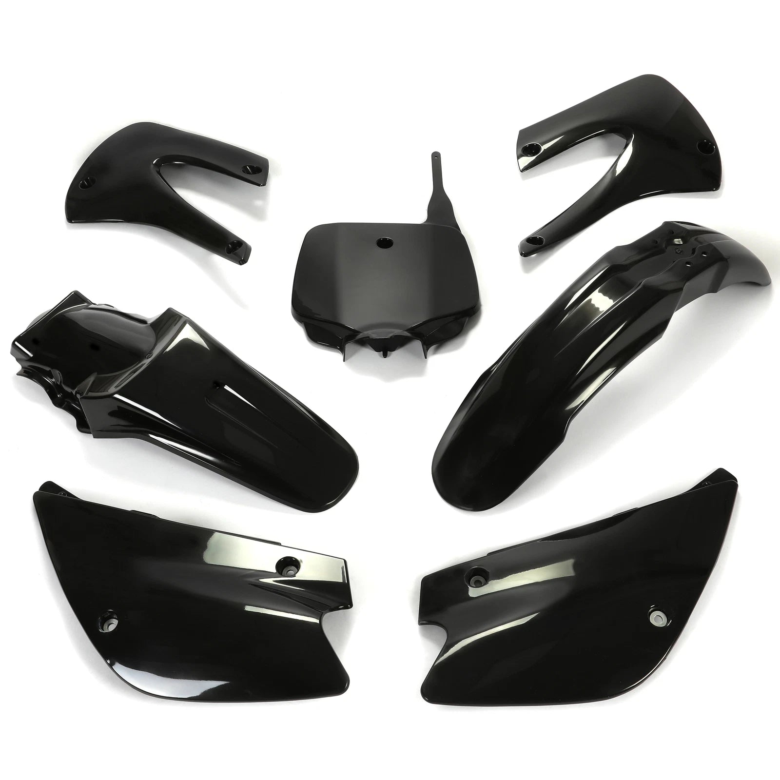 Set of 2 Restyled Plastics Kit for Kawasaki KX85 KX100 (2001–2013)