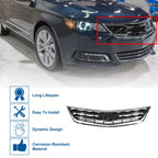 Front Upper Hood Bumper Grille for Chevrolet Impala (2014–2020) Black