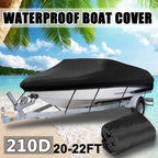Heavy Duty Waterproof Boat Cover for V-Hull Fishing Ski (2020–2022)