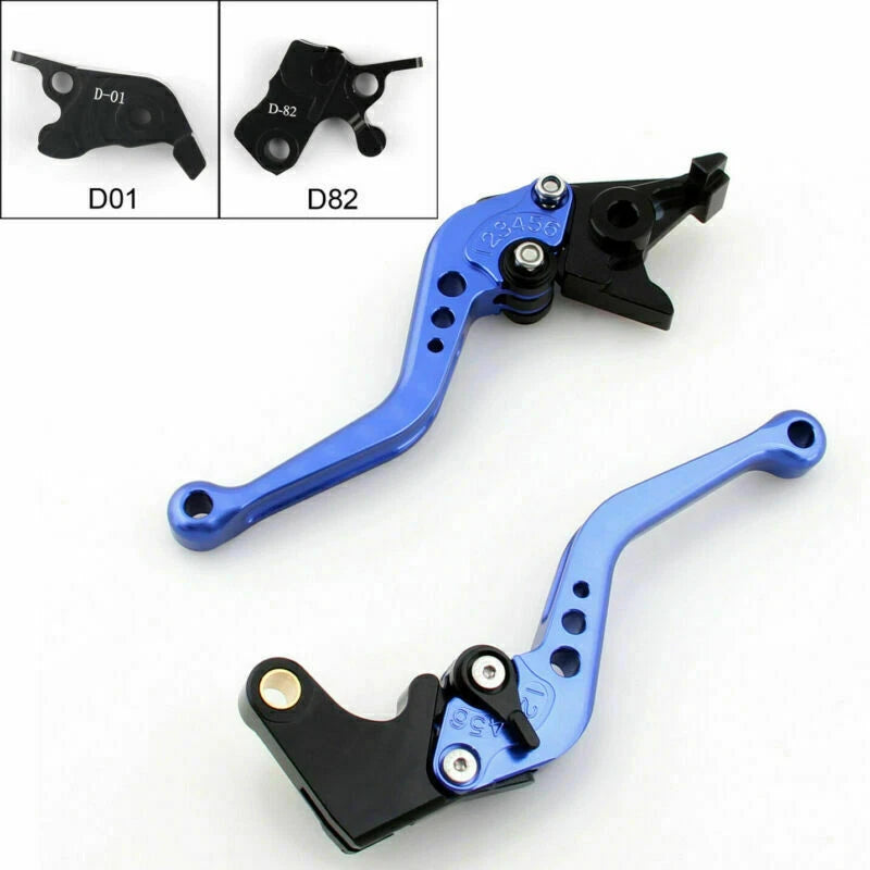 Short Brake Clutch Levers for Ducati Hypermotard 939 SP (2016) Blue T9