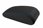 Leather Console Lid Pull Over Armrest Cover for Audi A3 (2015–2020) Blue Stitch