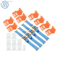 Set of 4 Blue Ratchet Straps for E-Track Trailer (8')