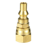 1/4" RV Propane Gas Quick Connect Adapter for Barbecue Grill