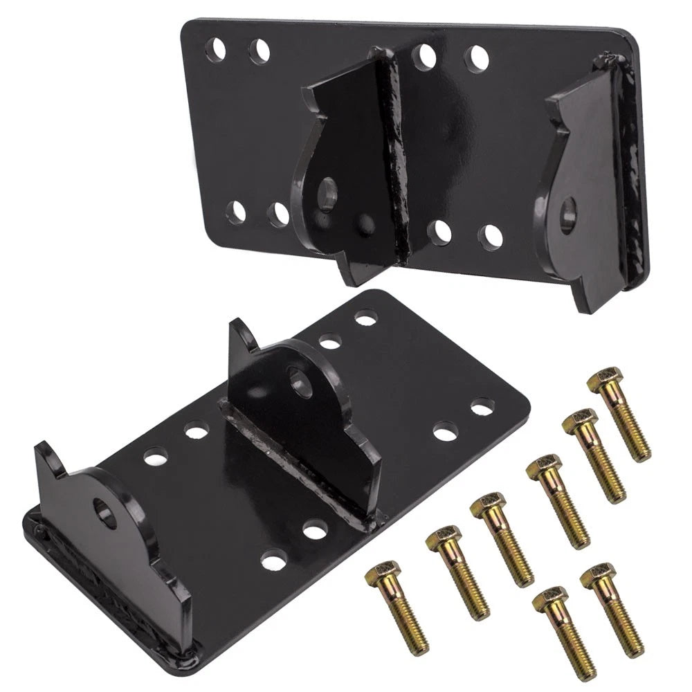 Engine Mount Adapter Plates Set of 2 with Bolts for Chevy C10 LS LSX (1960–1987)