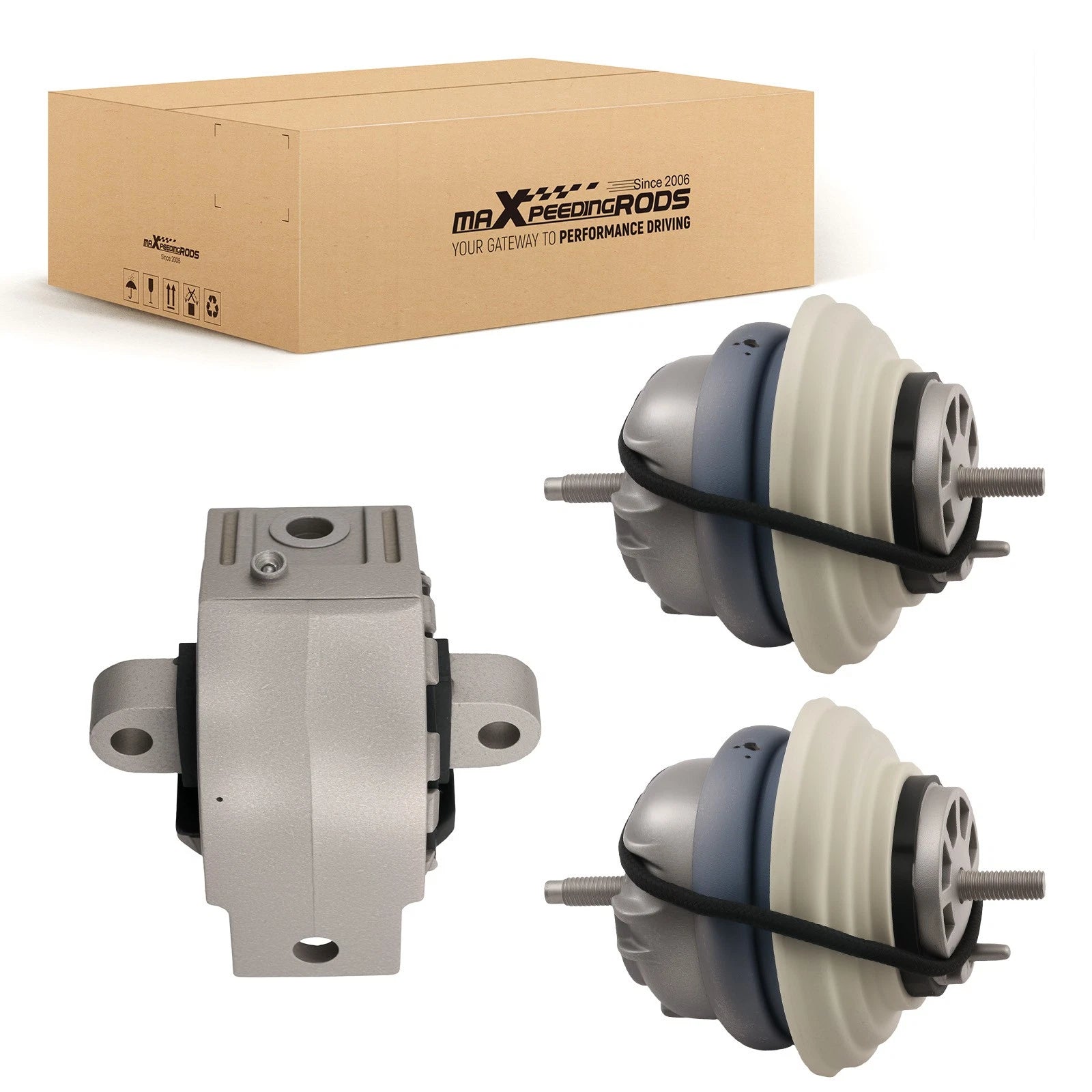3X Engine Mount Set for Jaguar XF (2009), XJ (2010–2013)