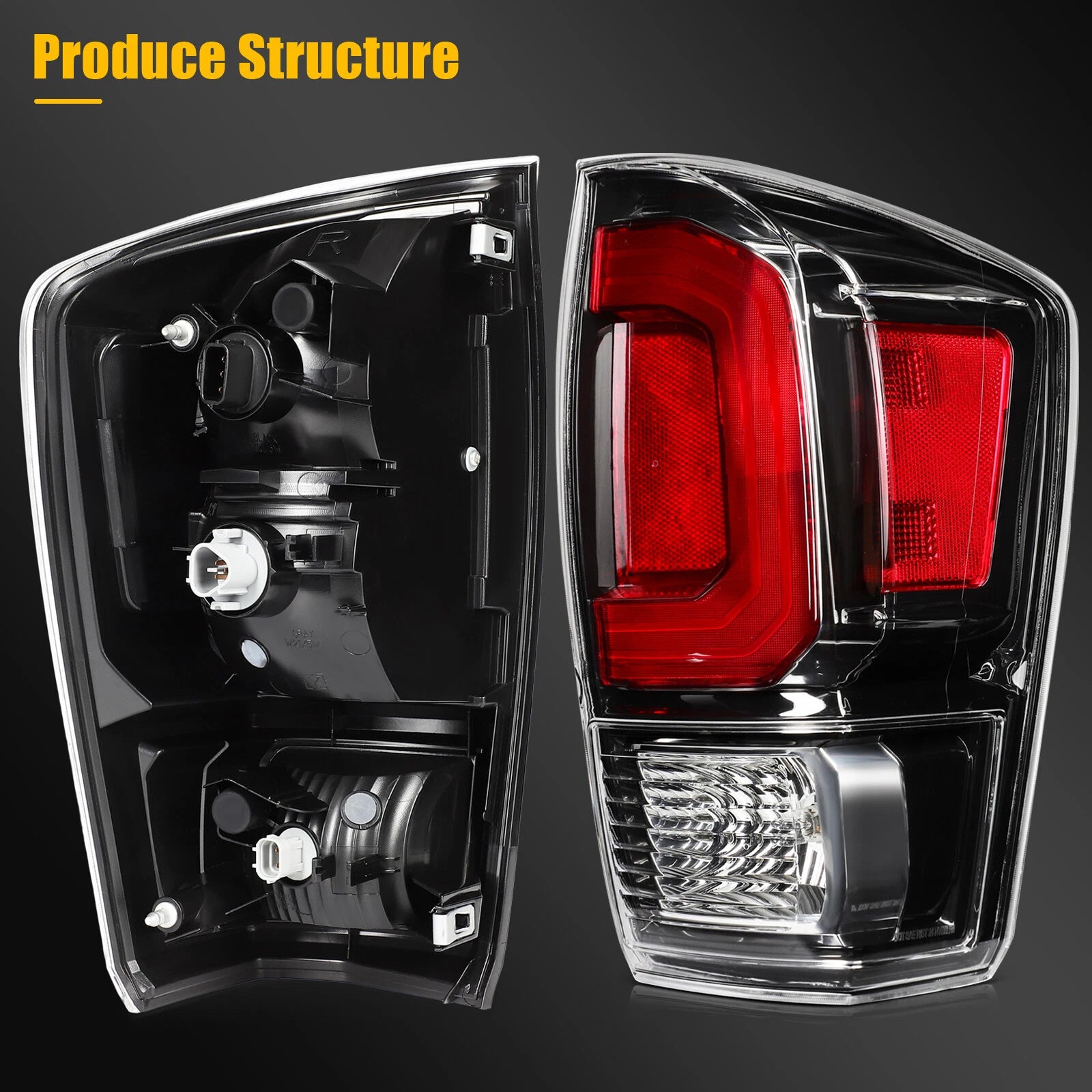 Tail Light Assembly for Toyota Tacoma (2020–2023) Red Housing