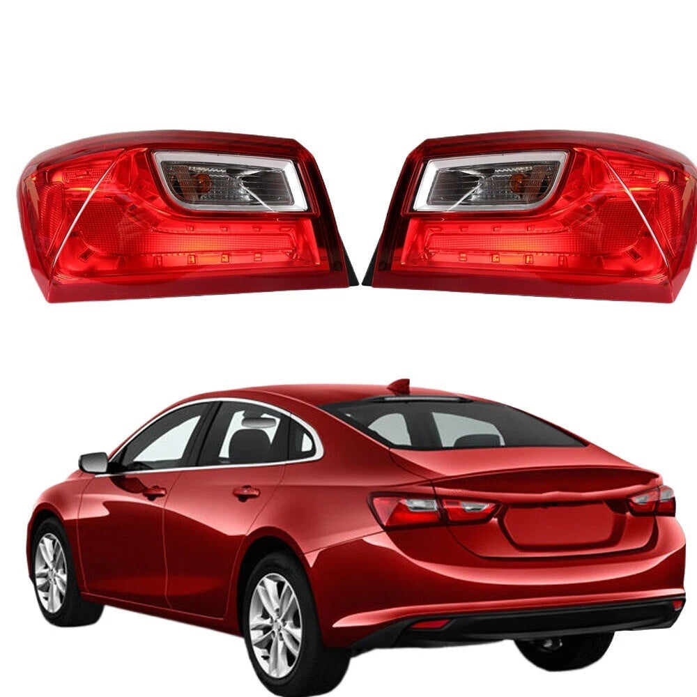 Halogen Outer Tail Light Pair for Chevy Malibu (2016–2025)