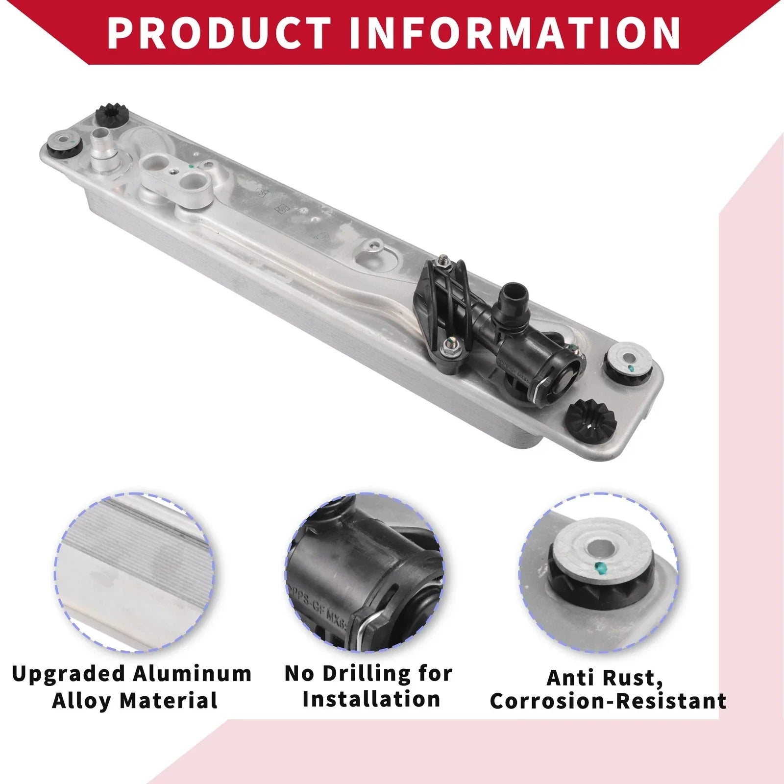 Engine Oil Cooler Oil Filter Housing with Bolt for BMW X5 X6