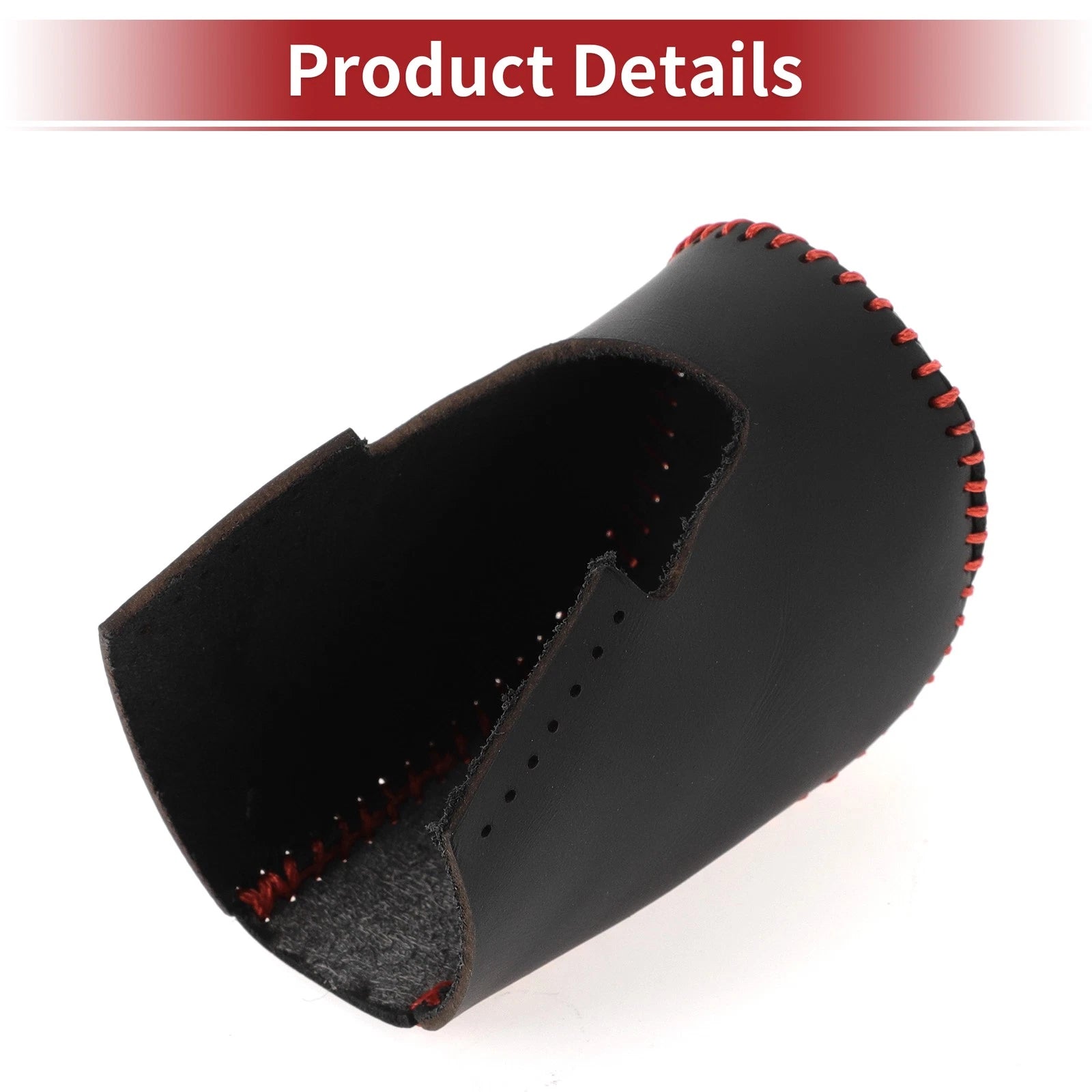 1 Pcs Gear Shift Knob Cover for Honda HR-V (2023–2024) Black Carbon Fiber Red