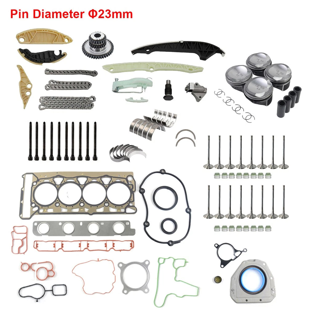 Engine Overhaul Rebuild Kit for Audi VW Jetta A4 TT Passat Golf 1.8 TFSI (Φ23mm)