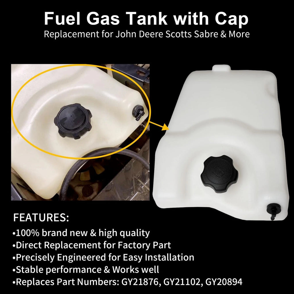 GY21876 Gas Fuel Tank for John Deere D100 D105 D110 D120 D130 D140 D150 D160 (2010–2020)