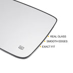 Left Side White Heated Mirror Glass for Dodge Ram 1500 2500 (2002-2023)