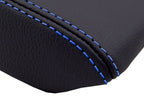 Leather Console Lid Armrest Cover for Acura Integra (1994–2001) Blue Stitch