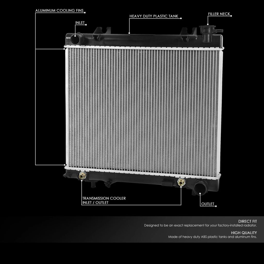 Aluminum Core Radiator DPI 2847 for Dodge Ram Dakota Mitsubishi Raider (2005–2011)