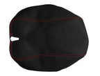 Leather Console Lid Armrest Cover for Cadillac CTS (2003–2007) Red Stitch