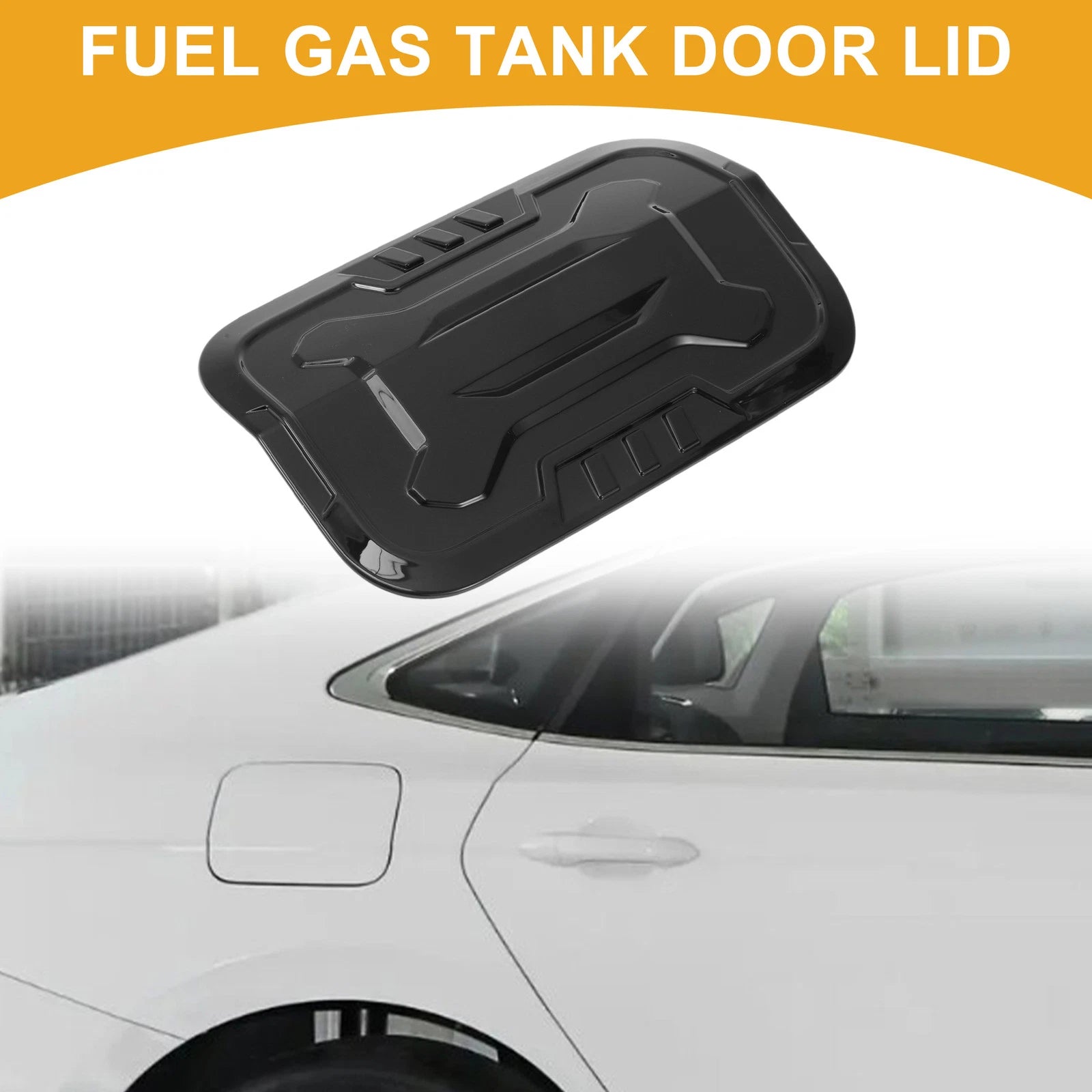Fuel Tank Door Cap for Toyota Prado (2024–2025) Fuel Filler Flap Cover Black