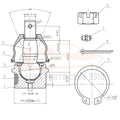 2X Lower Ball Joint for Mazda B2300 B2500 B3000 B4000 (1998–2010)