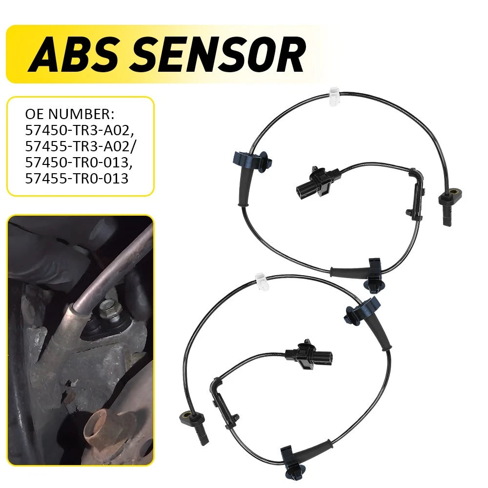 Pair ABS Wheel Speed Sensors for Honda Civic (2012–2015)