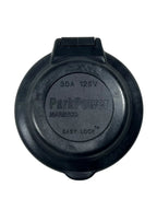 30A Power Inlet for Marinco (199136) with Contoured Black Cover & Bezel