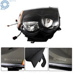 Set of 2 Headlight Assemblies for Jeep Grand Cherokee (2005-2007) Black Housing