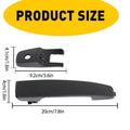 Front Door Panel Handle Set of 2 Black for Ford Focus (2008–2011)