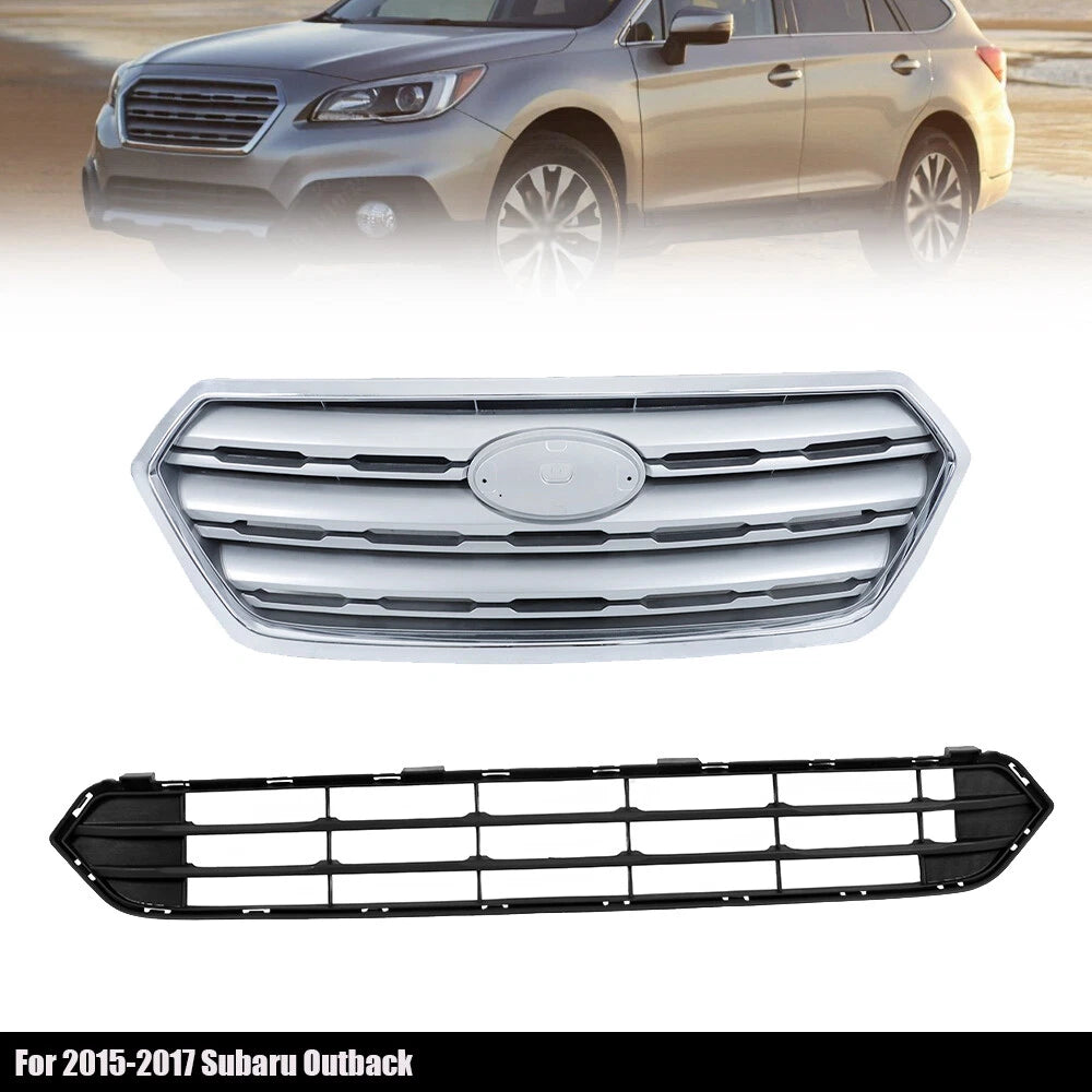 Set of 2 Bumper Grilles for Subaru Outback (2015–2017)