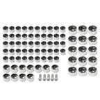 75X Chrome Engine Bolt Topper Caps for Harley Touring Road Street Glide (07-16)