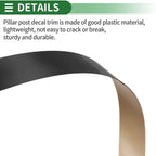 8 Pcs Door Pillar Window Trim for Nissan Murano (2009–2015) Black