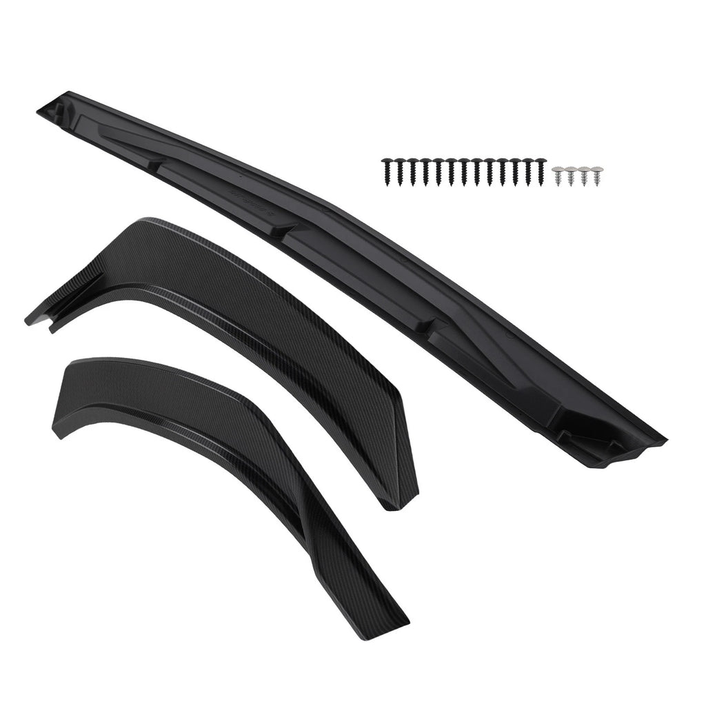 Front Bumper Add On Lip for Hyundai Sonata 2020-2023 Carbon Style Body Kit