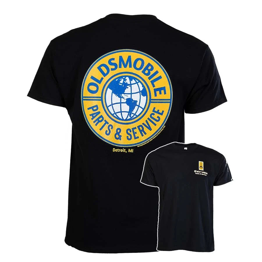Oldsmobile Parts Service Black T-Shirt (Licensed) for Oldsmobile (N A–N A)