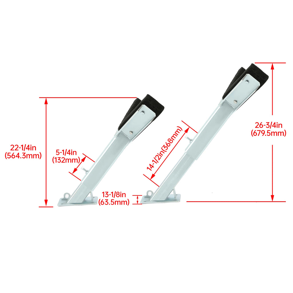 Adjustable Bow Rest Catcher Stop for Boat Trailer (22-26")