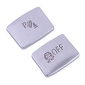 3 x ABS Chrome Transmission Button Switch Cover Knob Trim for BMW 1 2 3 Series