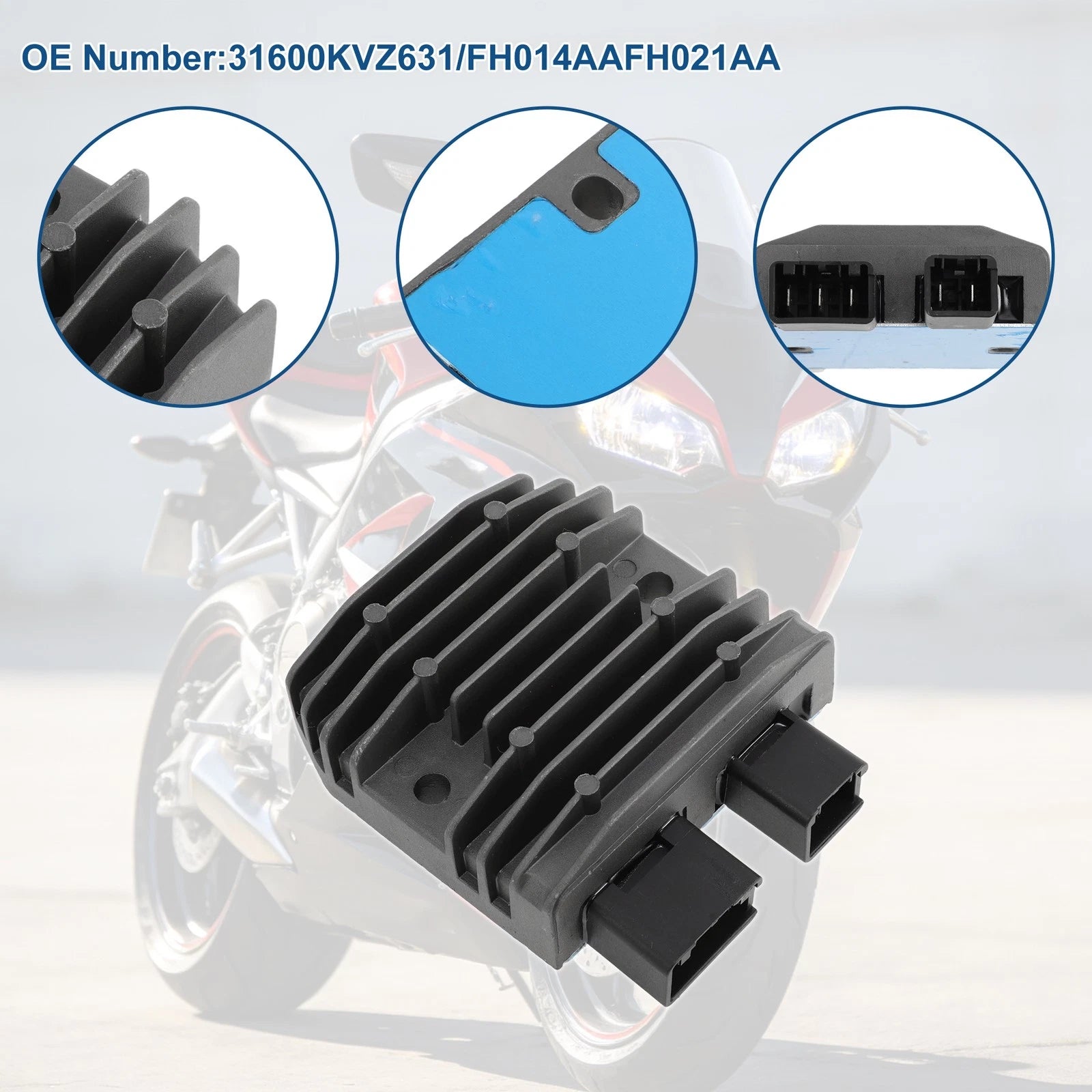 Voltage Regulator Rectifier for Honda CBR 1000RR (2008–2014) 31600KVZ631