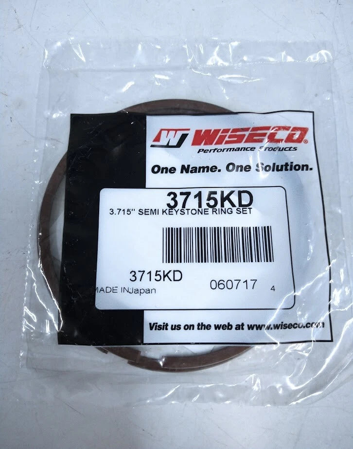 Wiseco 3715KD Semi Keystone Ring Set 3.715'' for