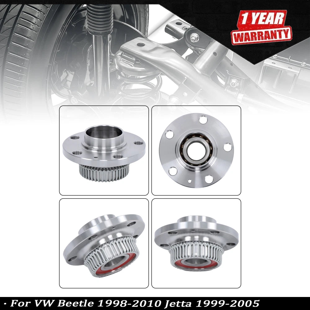 2X Rear Wheel Hub Bearing for VW Beetle, Jetta (1998–2010)