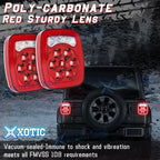 LED Truck Trailer Stop Turn Tail Back Up Light Red/White for 31 Stud Mount (2010-2020)