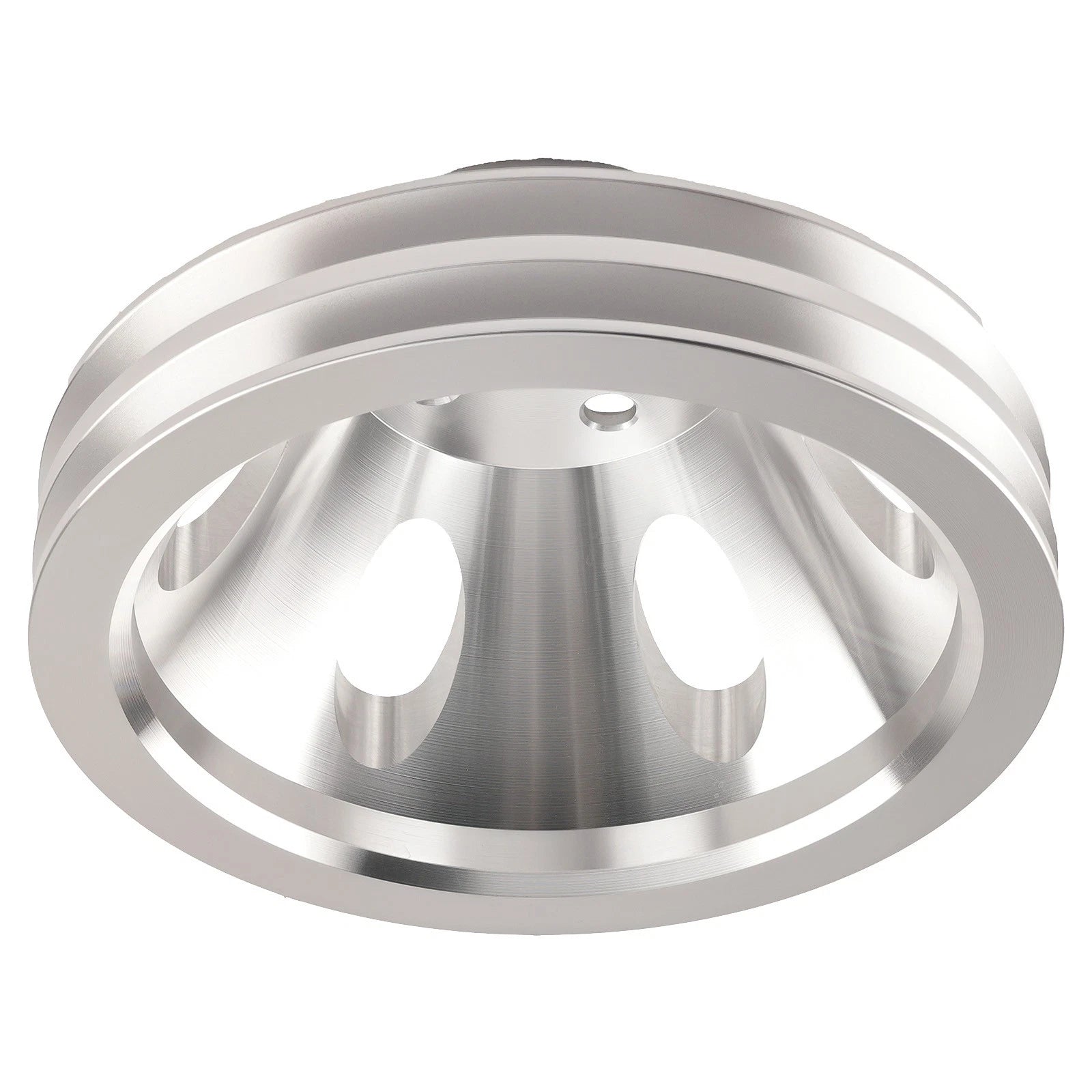 2-Groove Chrome Engine Pulley for Chevrolet BBC 396 454 (1965–1990)