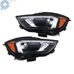 LED Headlight Assembly for Ford Edge (2019-2023) Black Set RH+LH