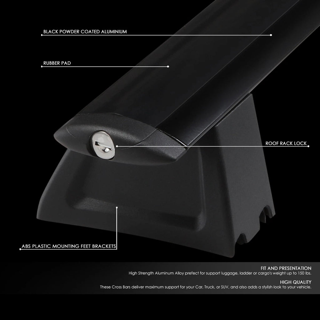 Roof Rack Cross Bar Set for Jeep Grand Cherokee (2011–2018) OE Style Aluminum