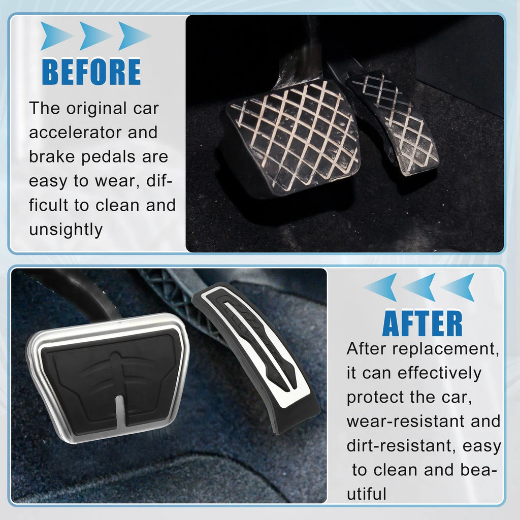 2X Accelerator Pedal & Brake Pedal Cover Set for BMW X3 X4 (2011–2023)