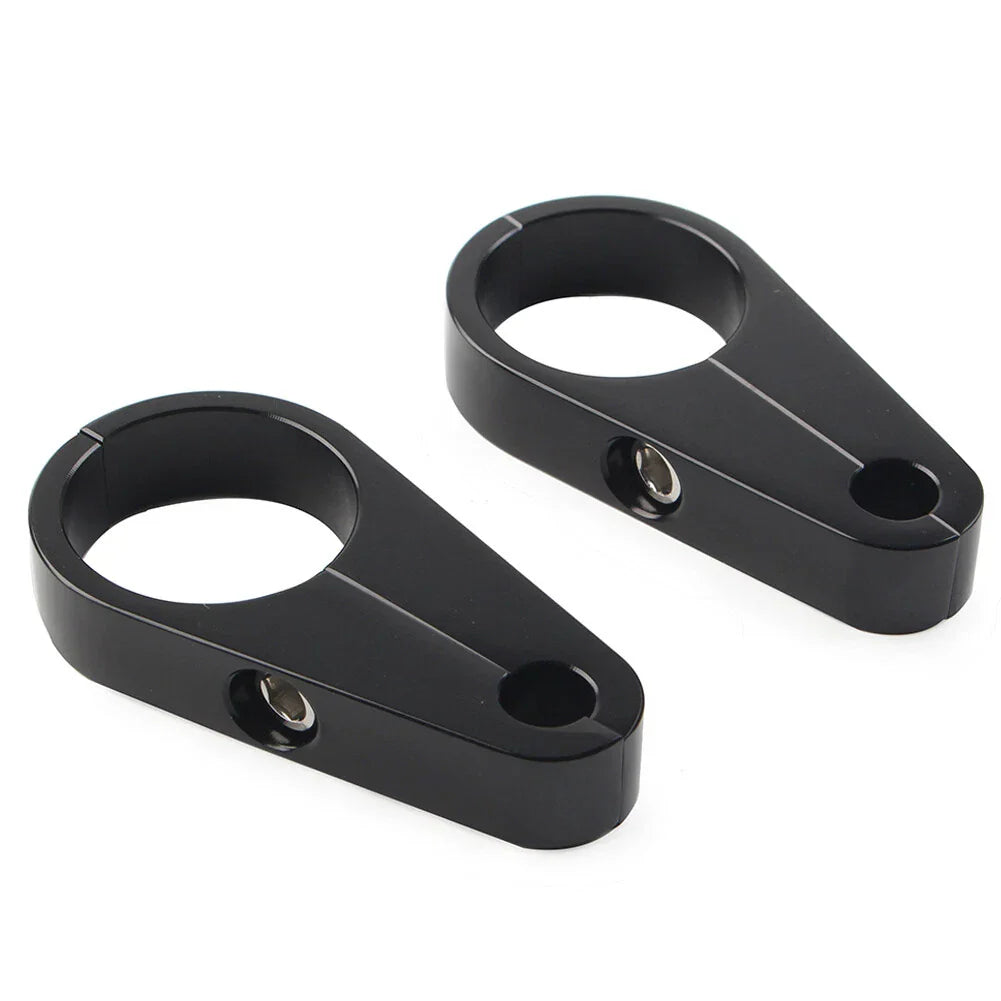 1.25" Handlebar Brake Clutch Cable Clamp for Harley Bike Black